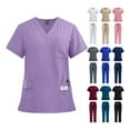 thumbnail image 2 of Royal Blue Doctor Nurse Work Uniforms Set Unisex Shirt & Pant Surgical Uniforms Set, 2 of 10