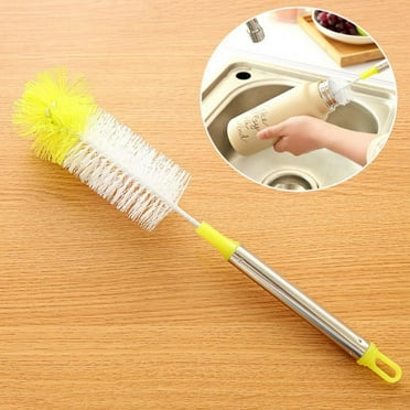 Long Handle Bottle Brush,Flexible Scrub Brush for Kitchen Household Cleaning Wash Baby Bottles,Glasswares,Mug,Food Jar,Tumblers or Stemware