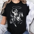 thumbnail image 2 of Vintage Raccoon Cowboy Western Country T-Shirt Unisex, Sizes S-5XL, Tbun, 2 of 5