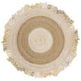 thumbnail image 2 of SAFAVIEH Cape Cod Susan Striped Area Rug, Beige/Natural, 6' x 6' Round, 2 of 7