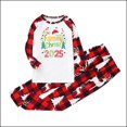 thumbnail image 3 of Odeerbi Christmas Pajamas for Family Holiday Long Sleeve Family Christmas Pajamas Matching Sets Kids Parent Child Outfit Printed Loungewear Two-Piece Sleepwear Xmas PJs Set White, 3 of 5