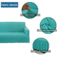 thumbnail image 4 of Dowbom Sofa Cover for 3 Seater,Stretch Sofa Slipcover with Skirt Furniture Protector Non-slip Washable Spandex Couch Cover for Living Room Bedroom Decoration-M(145-185cm)-blue, 4 of 7