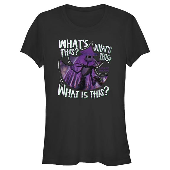 Junior's The Nightmare Before Christmas Jack Skellington What's This? Graphic Tee Black X Large