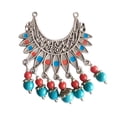 thumbnail image 2 of 1 Pieza Colgantes Borla Nacional Colgante Collar Bricolaje Joyas Arte Bricolaje rojo azul, 2 of 9