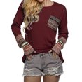 thumbnail image 1 of Pull-over à Manches Longues Imprimé à Rayures Ethniques pour Femmes, 1 of 6