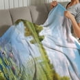 thumbnail image 4 of PRATYUS Lily Pads Durable Soft Flannel Blanket for All Seasons 50x60in, 4 of 7