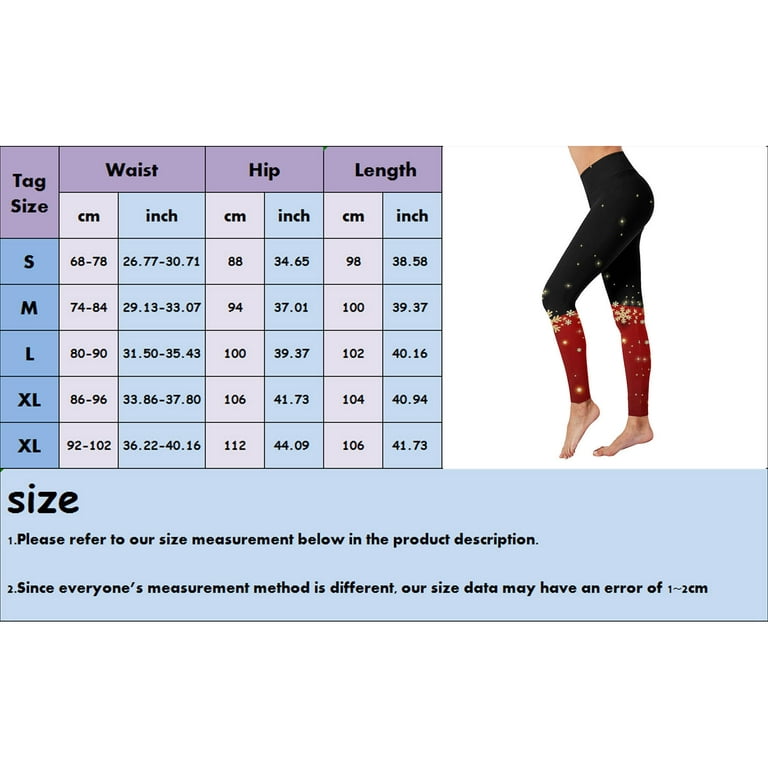 HSMQHJWE Ankle Length Leggings For Women Plus Size Leggings For Women 3X  Christmas Print Series High Waist Women'S Tights Compression Pants For Yoga
