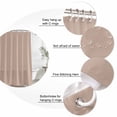 thumbnail image 6 of Warm Beige Waterproof Fabric Shower Curtain, Solid Color Farmhouse Beige Waterproof Fabric Shower Curtain for Bathroom Curtains Bathtubs Hotel Washable Shower Curtains with 12 Hooks Small 36x78in, 6 of 8