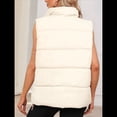 thumbnail image 4 of Chaleco Acolchado para Mujer, Abrigos de Abrigo, Chaquetas y Abrigos con Bolsillos. Albaricoque M, 4 of 8