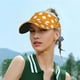 thumbnail image 5 of Fotbe Orange And White Polka Dot Visera Deportiva con Diseño, Gorra Abierta Ajustable de Algodón para Mujer y Hombre, 5 of 7