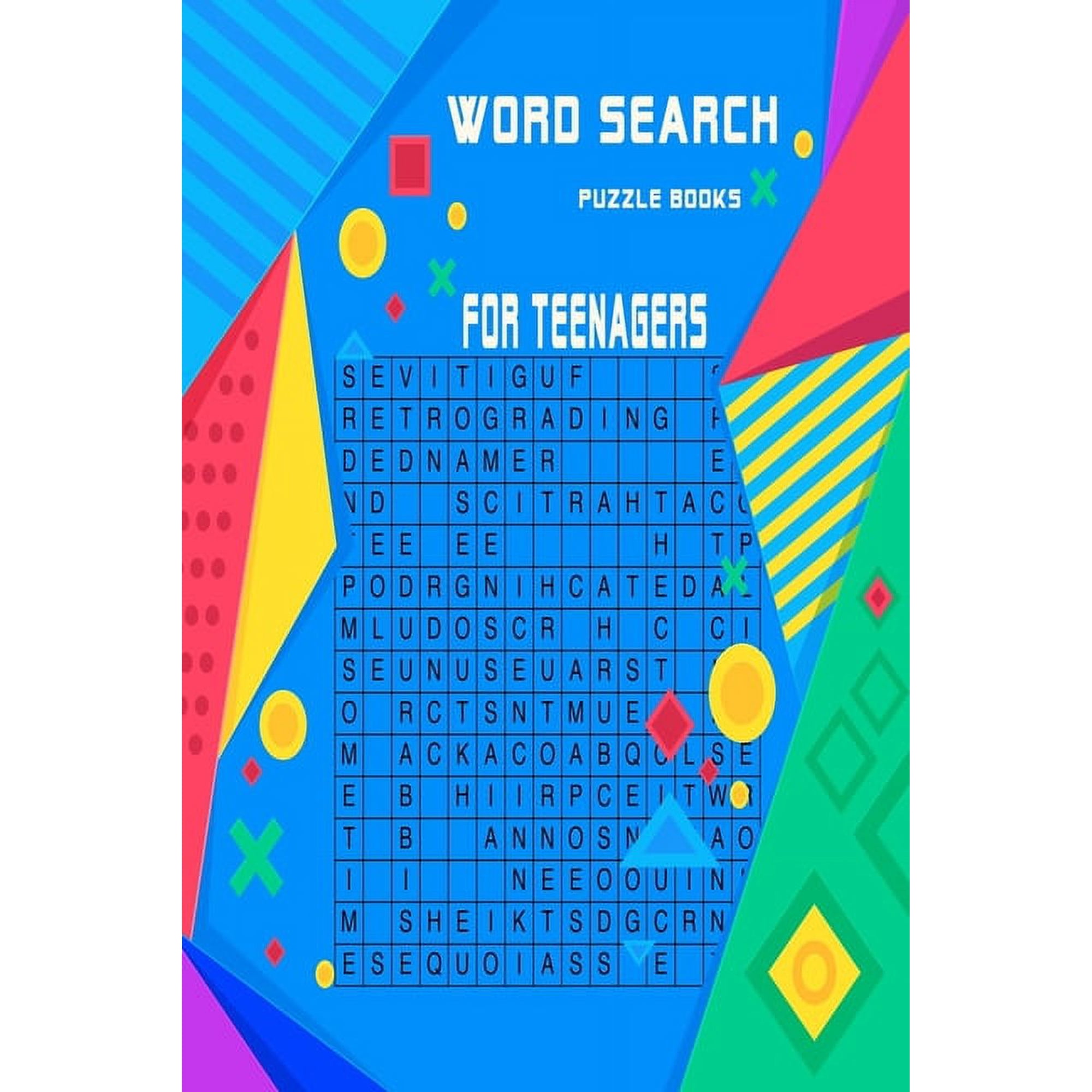 Word search puzzle books for teenagers: Very entertaining puzzles for beginners and intermediates with solutions at the (Paperback)