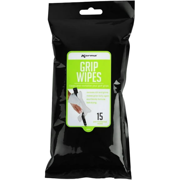 Karma Golf Grip Cleaning Wipes 15 Pack