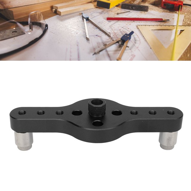 Plantilla De Orificio Vertical, Guía De Broca Autocentrante De Aleación De Aluminio Para Herramienta De Carpintería, 5,5x2"