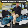 thumbnail image 5 of Whosucclay Pixelated Peacock Display 4 Front Pockets Golf Cart Seat Cover Multi-Pockets for Club Car EZGO Yamaha Icon, Elastic Golf Cart Seat Protector, 5 of 7