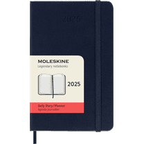 Moleskine Classic 12 Month 2025 Daily Planner, Hard Cover, Pocket (3.5" x 5.5"), Sapphire Blue, 400 Pages