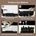 thumbnail image 5 of Vintage Steam Train Aromatherapy Essential Diffuser Humidifier,300ml Train Diffuser,Christmas Train Humidifier,Remote Control Quiet Aromatherapy Diffuser,Dual Nzzle Mist Maker,for Home Office, 5 of 9