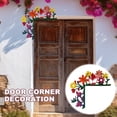 thumbnail image 4 of sunsanly Hand Painted Door Corner Decoration Hummingbird Flower Leaves Starfish Silhouette Door Frame Sign Front Door Topper Sitter Wall Art Ornament, 4 of 8