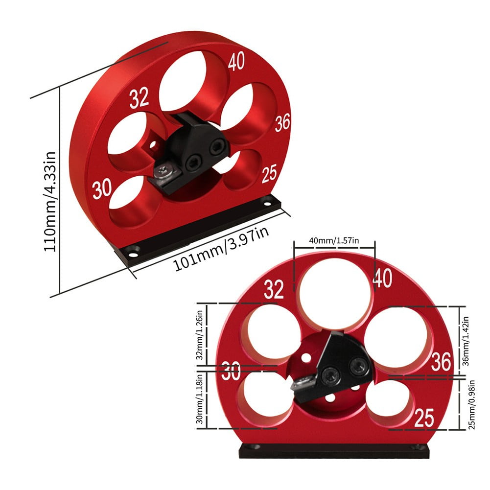 8-20mm Dowel Maker Jig Adjustable Dowel Cutter Plate Round Rod Auxiliary Tool