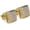 Gold-2, variant on 14K Gold Plated 12mm Square Stud Earrings for Men Women, CZ Prong Setting Screw Back Hip Hop Streetwear Jewelry, Hypoallergenic Unisex Gift