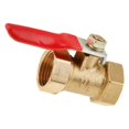 thumbnail image 4 of ZheElen Valve à Bille en Laiton Fileté Polyvalent pour de Multiples Utilisations FF 16mm Rouge 1Set, 4 of 6