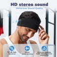 thumbnail image 3 of Auriculares Bluetooth con diadema para dormir TOPIEI 17h Playtime negros, 3 of 7