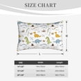 thumbnail image 4 of Logiee Dinosaur Print Pillow Case,Throw Pillow Covers, Double Sided Plush Cushion Cover for Couch Sofa Bed, Only Pillowcase-14"x20", 4 of 6