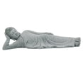 thumbnail image 3 of Dalazy Sleeping Buddha Statue Meditating Figurines Hallway Sandstone Sculpture, 3 of 9