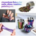 thumbnail image 6 of LET'S RESIN Chameleon Flakes, Resin Supplies -Intense Color Shift Pigment Powder for Resin Molds/Tumblers, Chrome Powder Pigment for Christmas Nail Art/Paint/Soap Making, 6 of 7