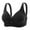 Black, variant on Elainilye Fashion Bras for Women Wireless Gathering Bra Embroidered Glossy Comfortable Breathable Bra Underwear Everyday Bras,Brown