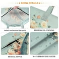 thumbnail image 3 of Wobogo A Shark Full Of Flowers Travel Laundry Bag Dirty Clothes Organizer Top Handle Strap Design Suitable for Beach Camping Dormitory Bathrooms, 3 of 7