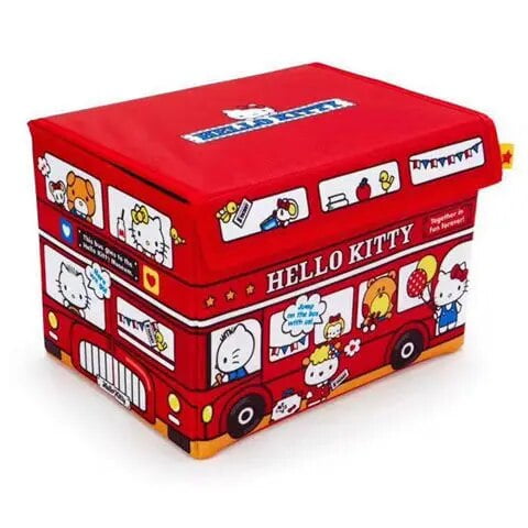 Sanrio Kawaii My Melody Cinnamoroll Kuromi Anime caja de almacenamiento plegable grande, juguete cuadrado, dormitorio, organizador de ropa, cesta de artículos diversos