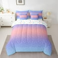 thumbnail image 2 of Castle Fairy Starry Sky Girl Boy Bedding Comforter Set 7-Piece,Universe Galaxy King Bedding Sets,Abstract Gradient Ombre Ultra Soft Bed Sheets,Breathable Home Decor,Reversible, 2 of 8