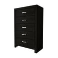 thumbnail image 5 of Emelie Black LED Panel Bedroom Set Special King 4 Piece: Bed, Dresser, Mirror, NightStand, 5 of 7