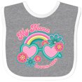 thumbnail image 3 of Inktastic Nana Loves Me Girls Granddaughter Girls Baby Bib, 3 of 4