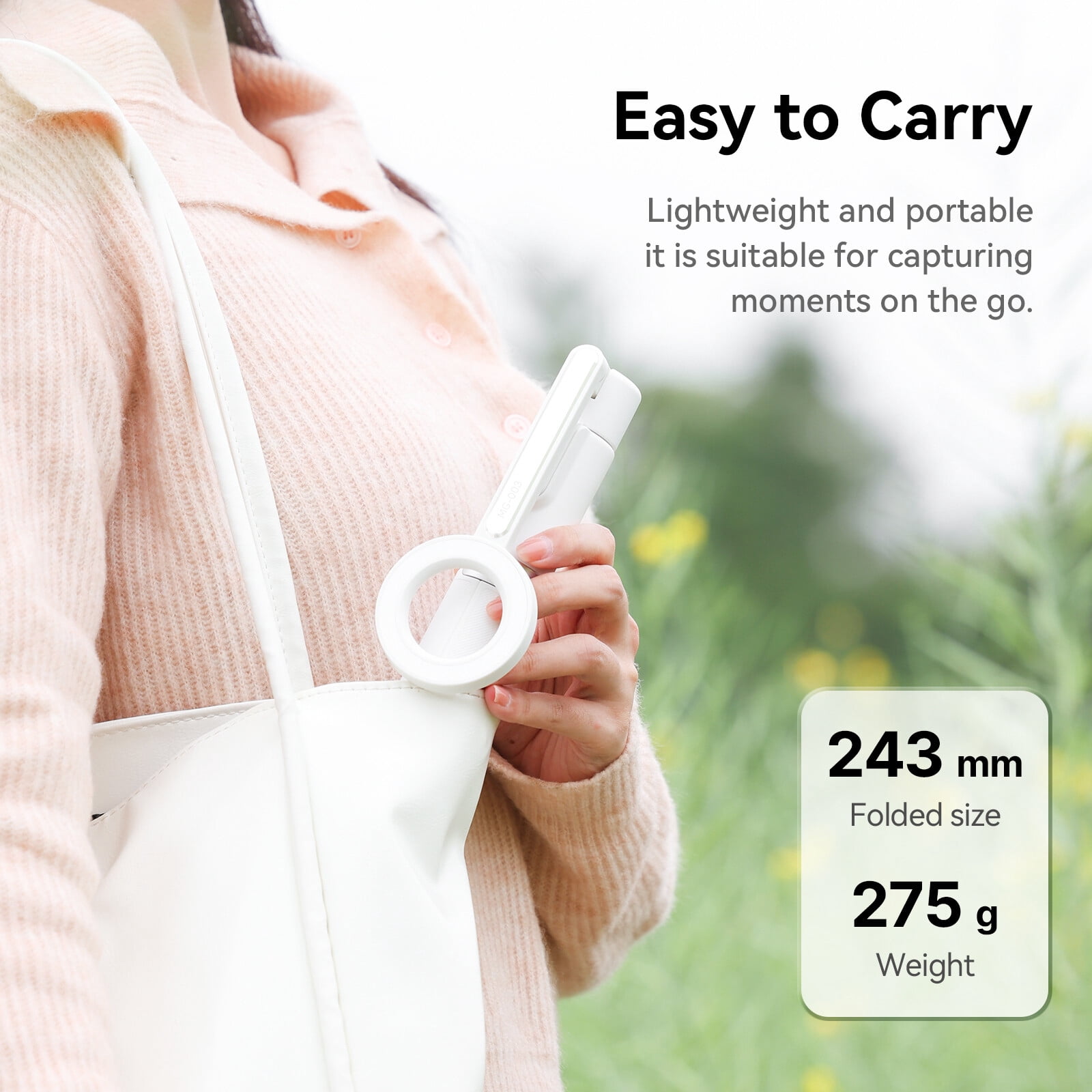 Ulanzi MG-003 Magnetic Phone Selfie Stick Tripod Pro with Bluetooth Remote, 360° Rotating Extendable Stand for Smartphones, MagSafe Compatible, Portable for Vlogging & Live Streaming