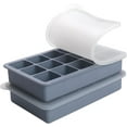 thumbnail image 2 of UYWGF-2 Tbsp Silicone Freezer Molds - Perfect for Storing Garlic, Herbs, Ginger, Pesto, Tomato Paste, Lemon Juice, Purees and More - Silicone Food Freezer Tray(Blue 2 Pack), 2 of 4