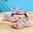 thumbnail image 4 of RWJDXD Girls Sandals 2024 Spring New Children‘s Sandals Student Soft Bottom Little Girls Medium Beach Shoes, 4 of 5