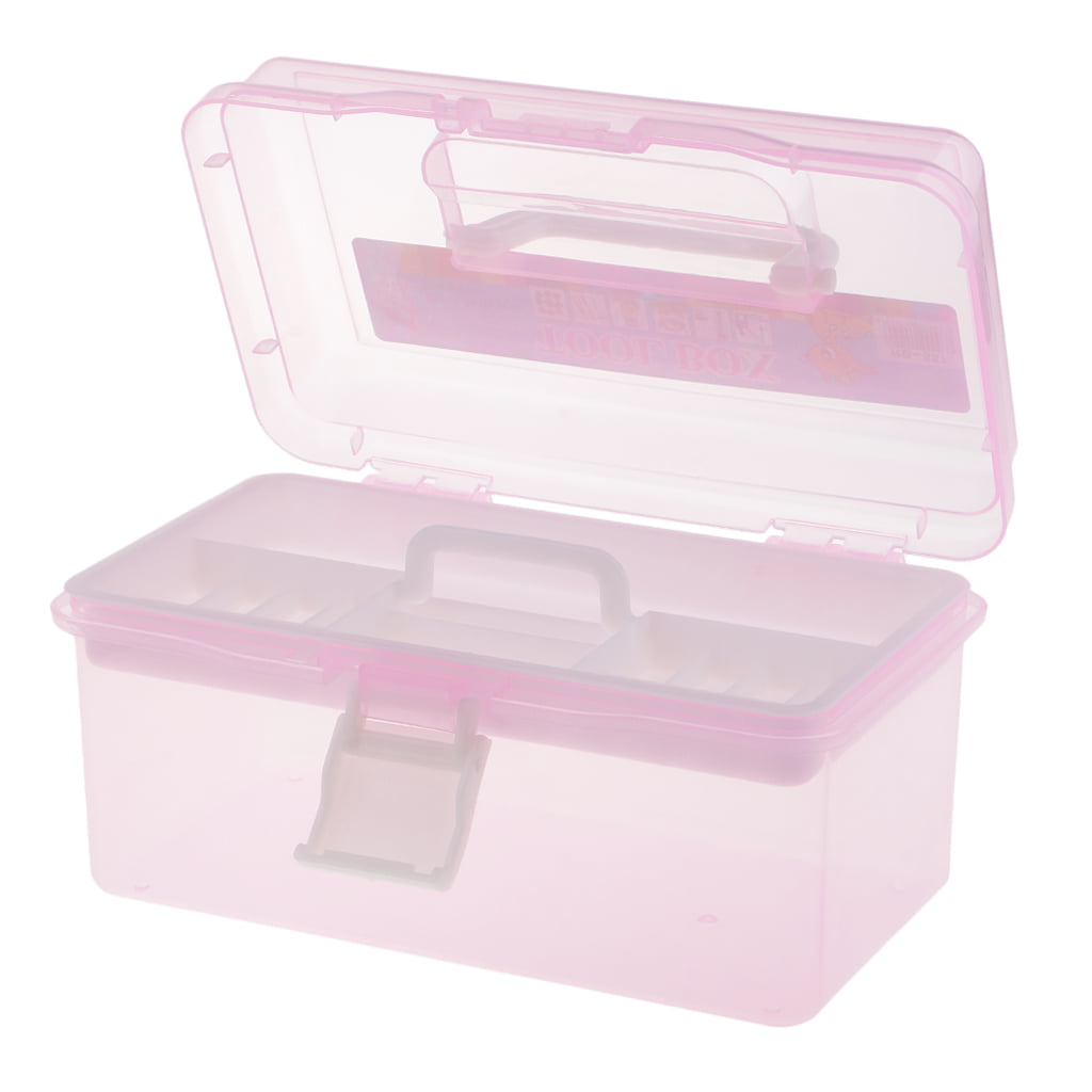 FamilyMaid 62136 Blue & Pink Storage Box with Handle, 7.75 x 5.75 x 4.5 in.  - Pack of 72, 1 - Kroger