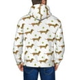 thumbnail image 5 of Zip Up Hoodies for Men - Dachshund Dog Puppy No.1018 Long Sleeve Comfrt Men'S Fashion Hoodies & Sweatshirts, Jackets for Men Hoodies Pullover Clothing Clothes with Pouch, 5 of 5