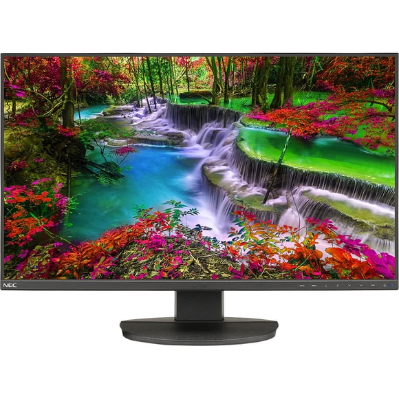 Monitor de escritorio panorámico de clase empresarial NEC de 27" con bisel ultraestrecho y panel IPS