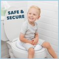 thumbnail image 5 of Todays Kids Toddler Potty Training Seat - Toddler Toilet Seat Attachment for Boys & Girls w/Splash Guard Non-Slip Grip for Secure Fit, Fits Standard Round & Oval Toilets, Storage Hook Included, White, 5 of 7