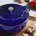 thumbnail image 5 of Staub Cast Iron Essential French Oven, Dutch Oven, 5-quart, serves 5-6, Made in France - Dark Blue, 5 of 9