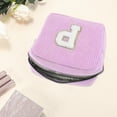 thumbnail image 3 of Unique Bargains 1 Pc Letter P Pattern Makeup Bag for Travel Pink Purple Corduroy, 3 of 6