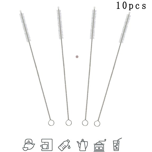 Cleaning brush for fully automatic coffee machines, small & narrow milk tube brush, straw brush, refrigerator cleaner, bottle brush