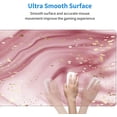 thumbnail image 5 of Pink Glitter Marble Gaming Mouse Pad XL, Extended Stitched Edges Mousepad, Large Mouse Mat Desk Pad, Long Non-Slip Rubber Base Mice Pad（31.5x12 Inch）, 5 of 5