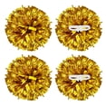 thumbnail image 1 of Uxcell Metallic Cheerleading Pom Poms Cheer Pompoms with Handle Rings Fit for Team Spirit Sports Dance Cheering Gold, 1 of 6