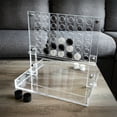 thumbnail image 5 of 4 in a Row Game Fun Strategy Game for Adults Children Family Connect 4 Discs of Same Color in a Row Acrylic Tabletop Decoration Gift Decor (Black and White), 5 of 7