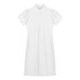 thumbnail image 4 of Jhaoyu Robe Moulante Mini à Manches Courtes pour Femmes, Robe de Fête Boîte de Nuit Crayon Clubwear Blanc TG, 4 of 6