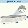 thumbnail image 2 of Galvanized Steel Oval Garden Bed, Tool-Free Assembly, Open-Bottom Planter Box with Anti-Cut Edges for Vegetables, Flowers & Herbs, 2 of 6