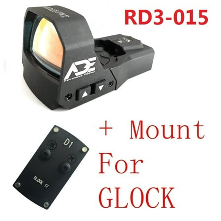 Ade RD3-015 Zantitium RED Dot Reflex Sight for GLOCK 17 19 20 22 26 (Best Aftermarket Sights For Glock 19)
